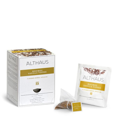 Чай травяной Althaus Rooibos Vanilla Toffee в пирамидках 15x2,75гр.